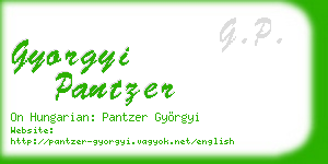 gyorgyi pantzer business card